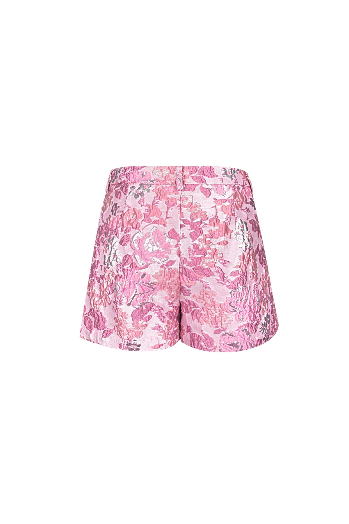 Bloemen shorts roze