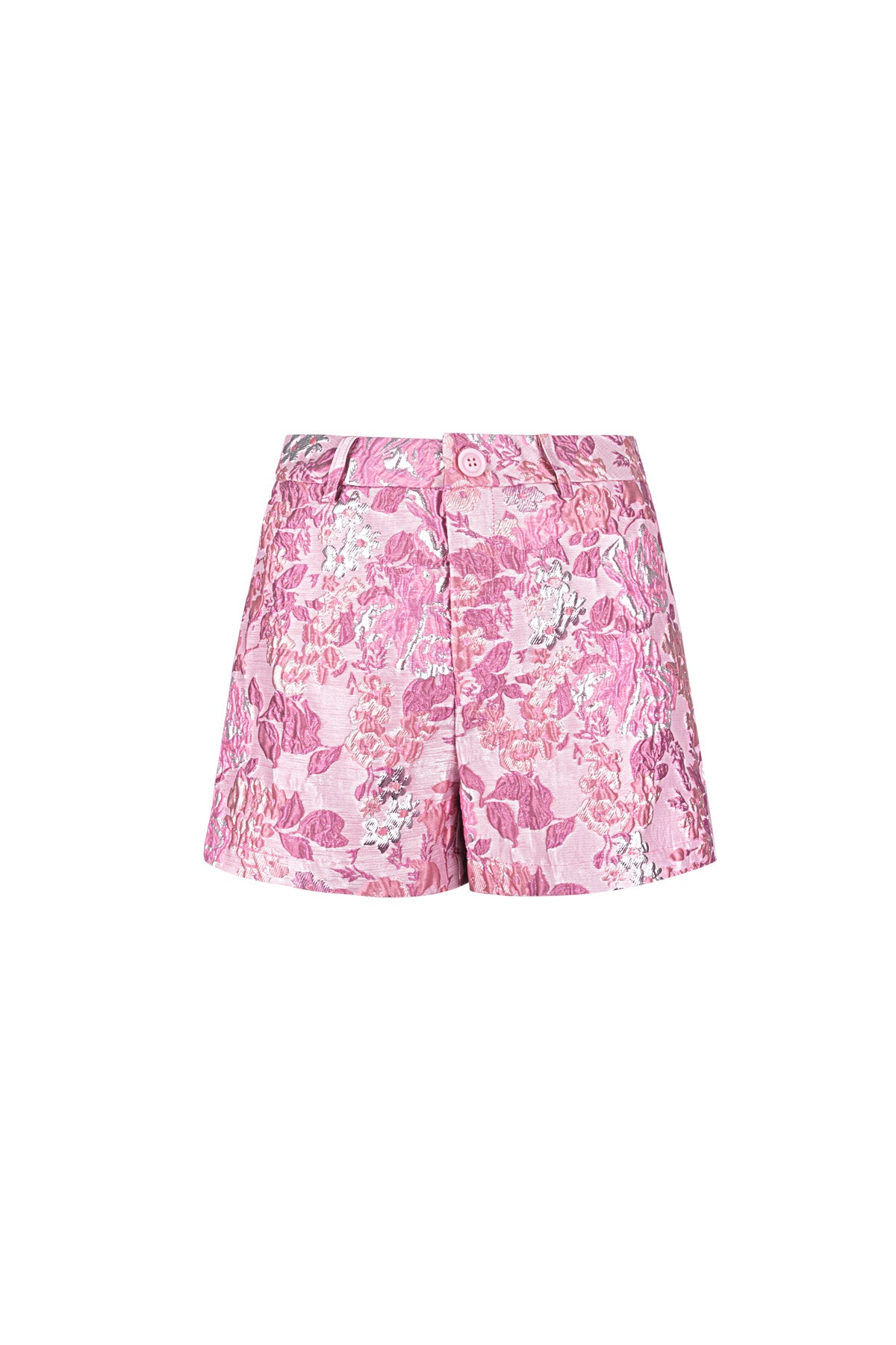 Bloemen shorts roze
