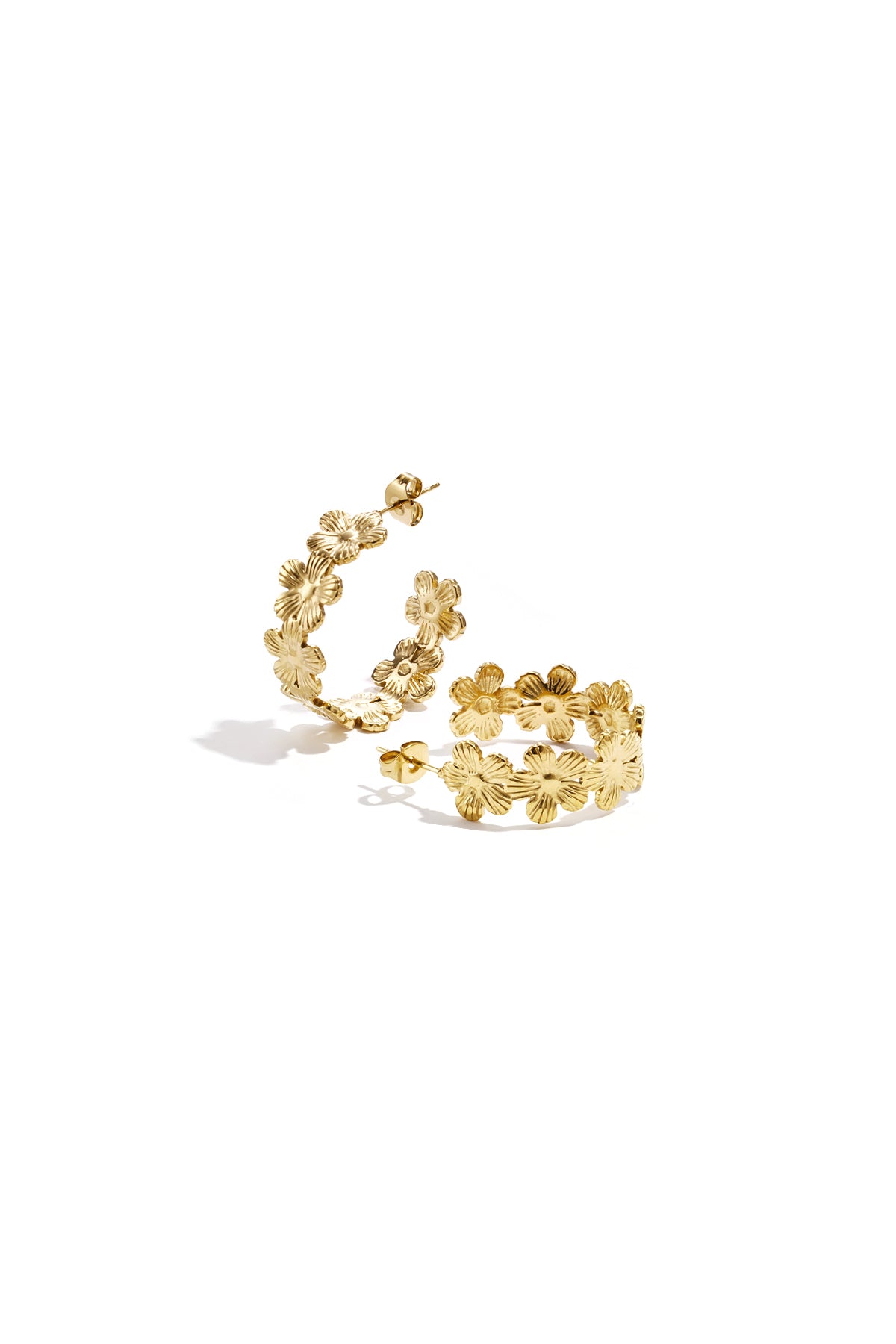 Oorbellen daisy hoop