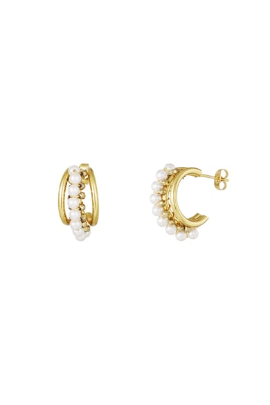 Oorbellen pearl statement