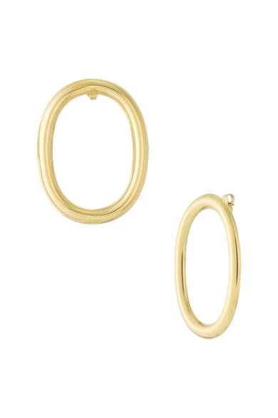 Oorbellen oval hoop