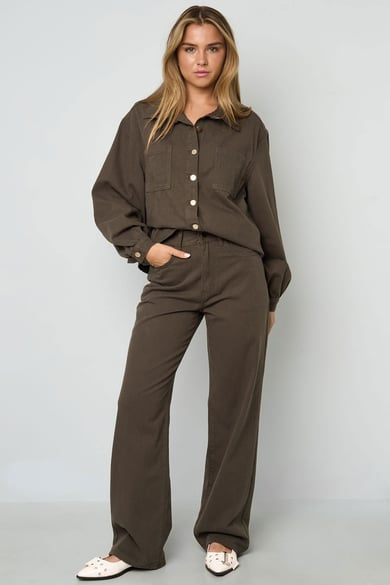 Broek spijker bruin