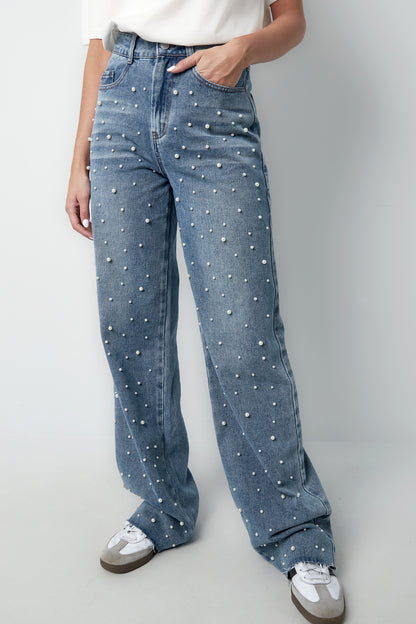 Broek denim pearl adoration