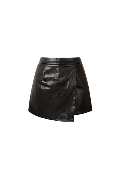 Lederlook skirt