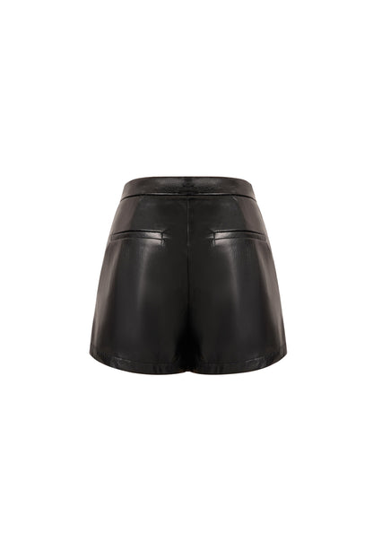 Lederlook skirt