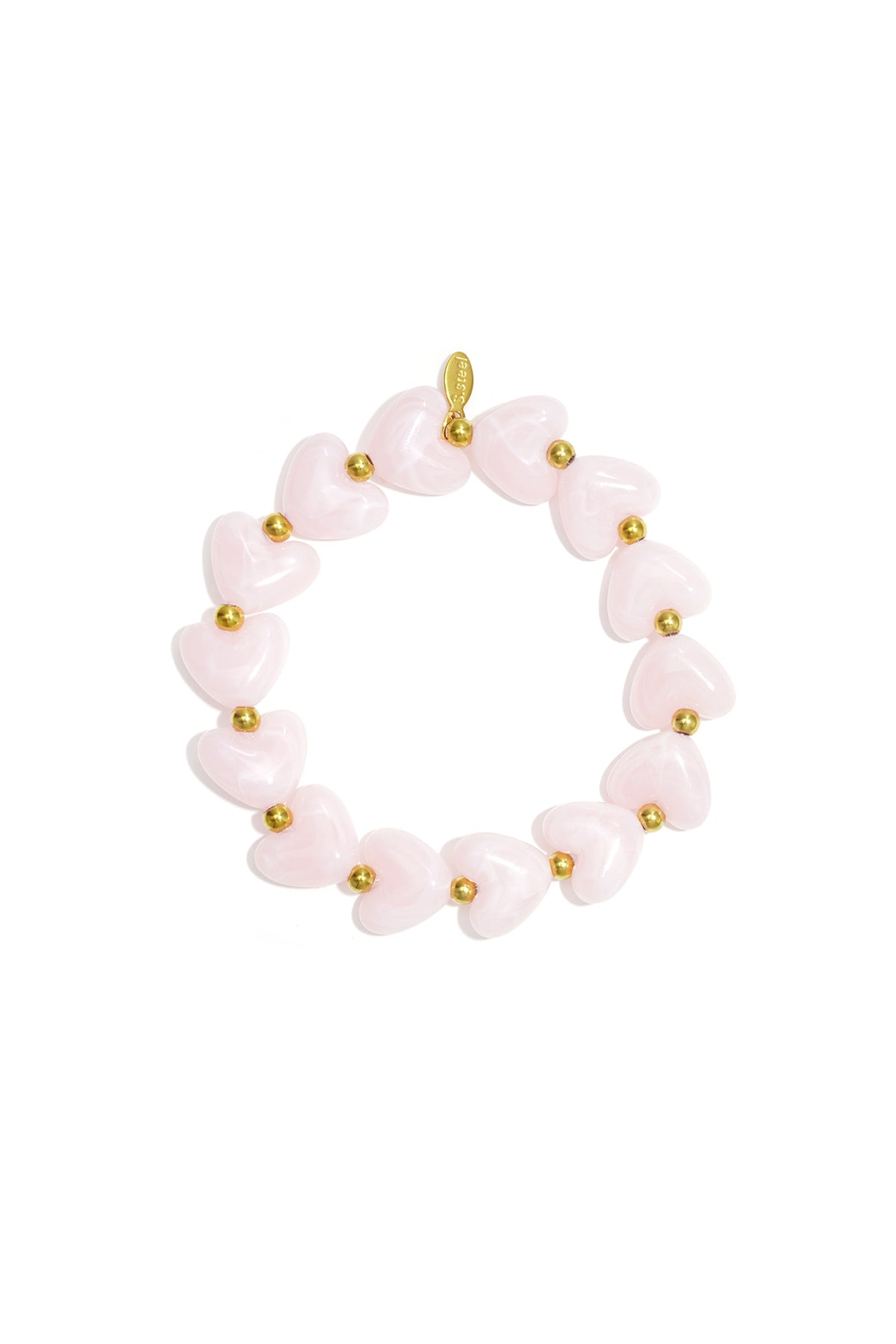 Armband kralen hartjes