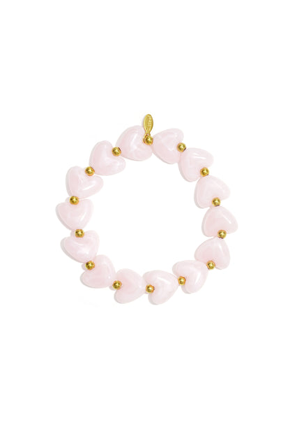 Armband kralen hartjes