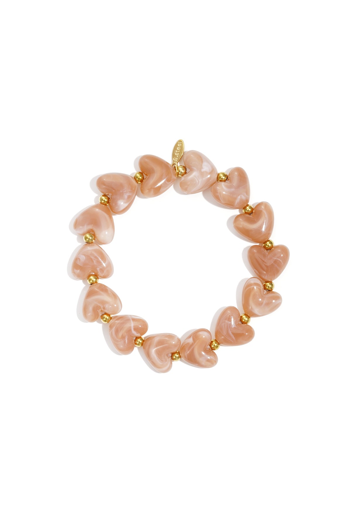 Armband kralen hartjes