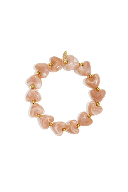 Armband kralen hartjes