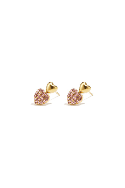 Oorbellen studded hearts
