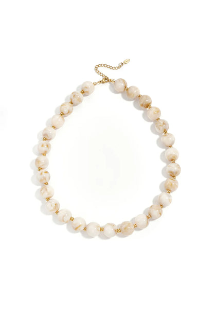 Ketting kralen marble
