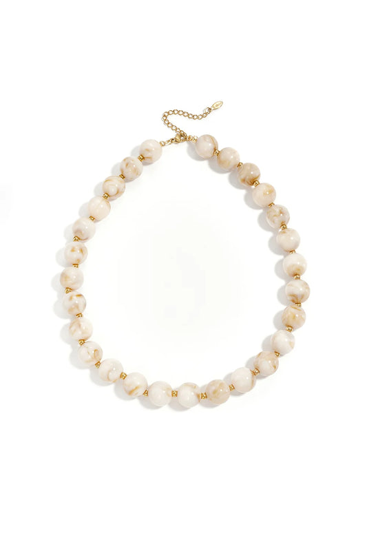 Ketting kralen marble