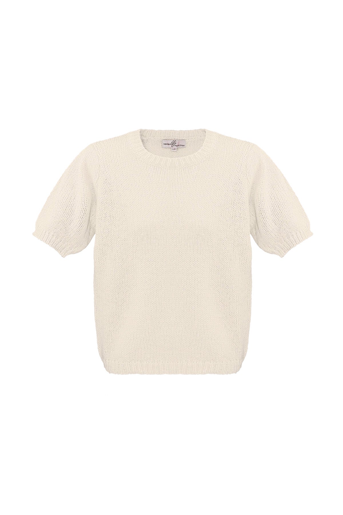 Basic shirt with puffed sleeves beige