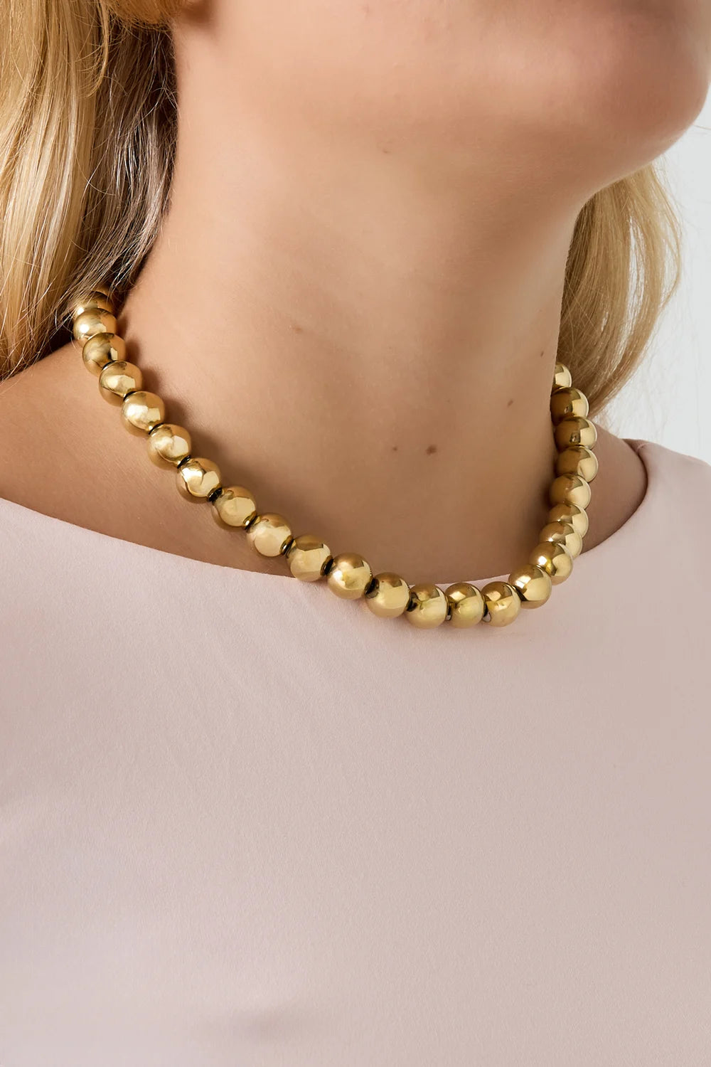Ketting gouden kralen
