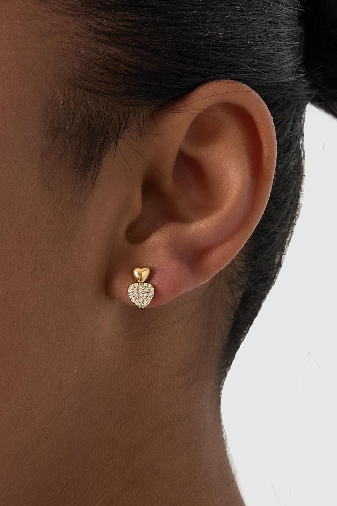 Oorbellen studded hearts