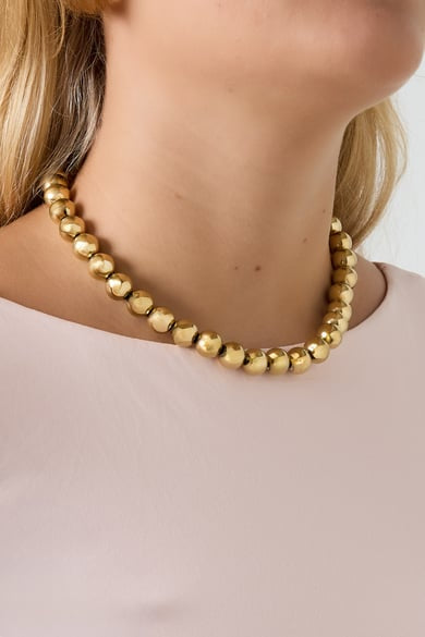 Ketting gouden kralen