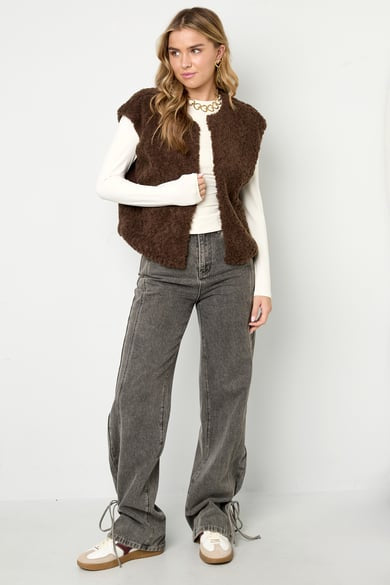 Gilet bruin