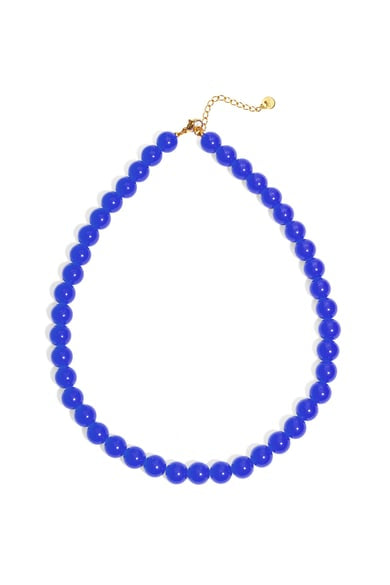 Ketting blauwe kralen