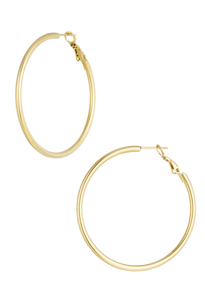 Oorbellen basic circle goud