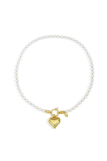 Kralen ketting met hart
