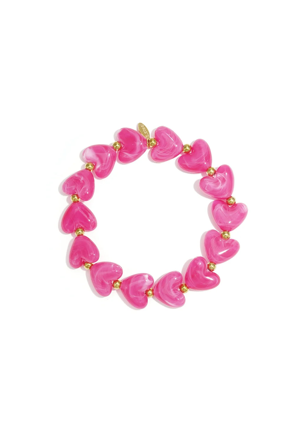 Armband kralen hartjes
