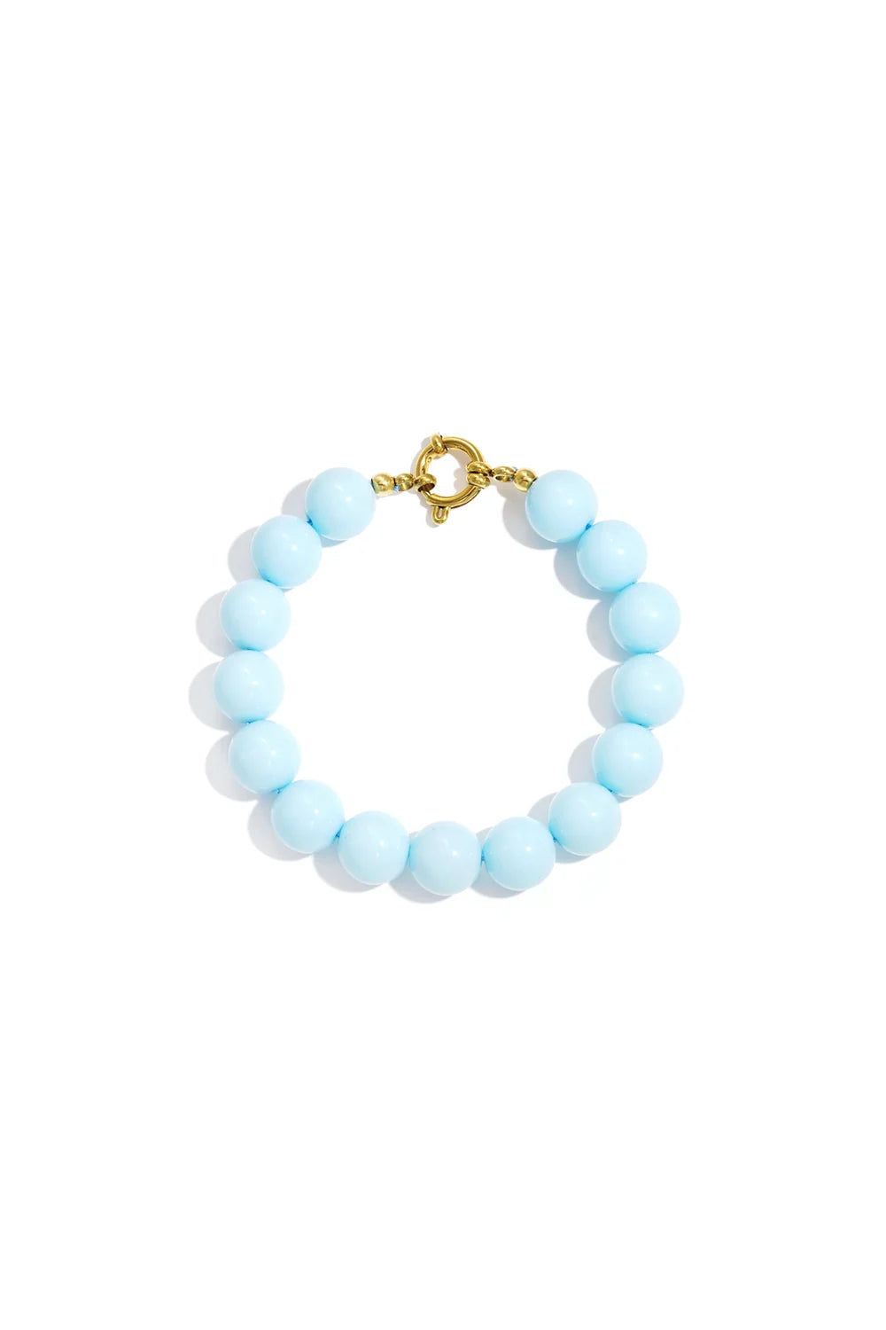 Armband kralen basic gouden sluiting