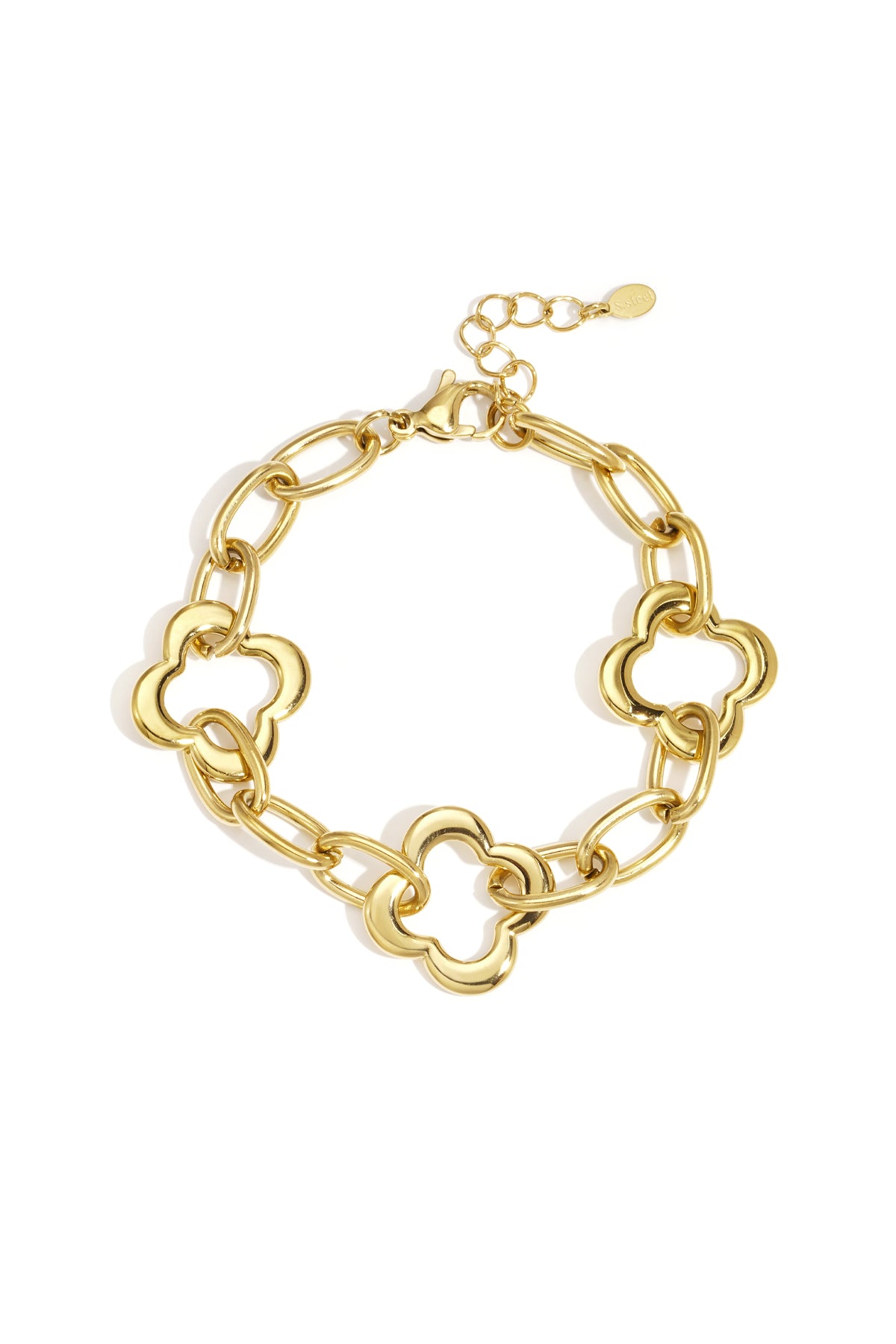 Gold chain armband