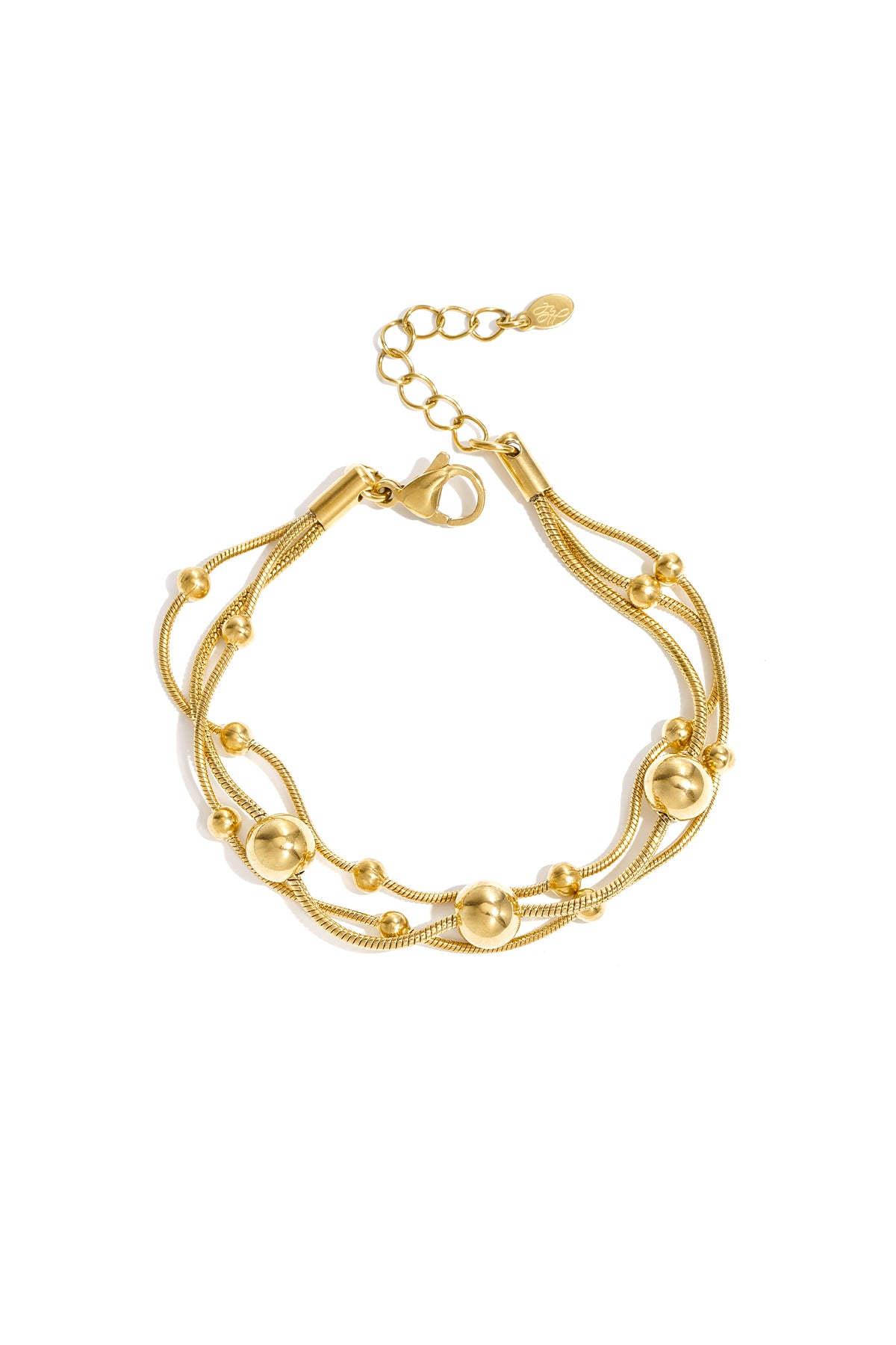 Gold polkadots bracelet