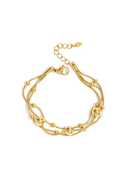 Gold polkadots bracelet