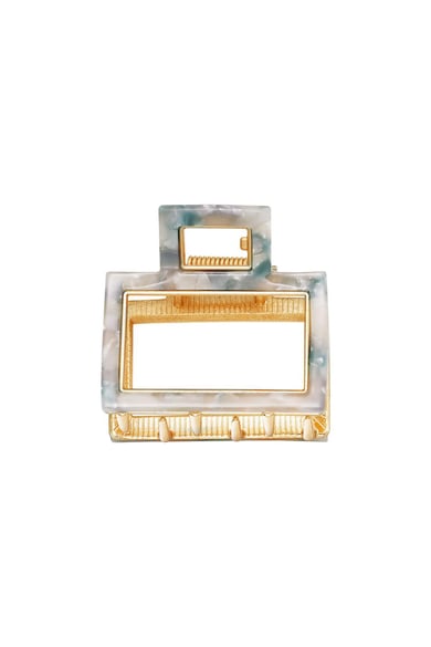Haarklip goud marble
