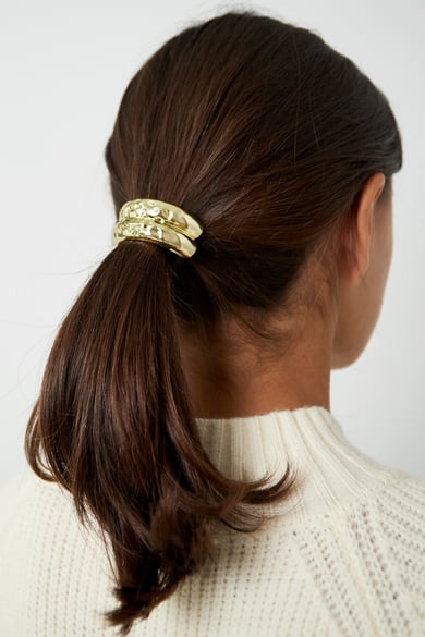 Elastiek textured goud